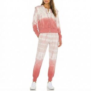 525 AMERICA Jogger Set XS‎ Clay Rose Pink Revolve Ombre Streetwear NEW